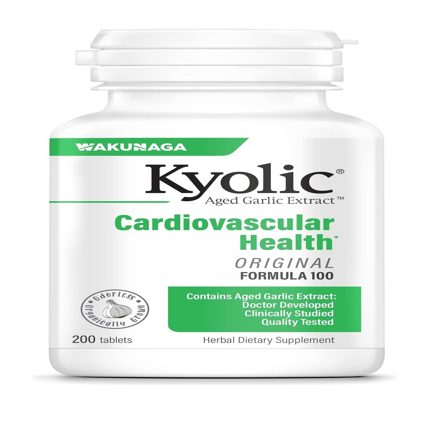 Kyolic Aged Garlic Extract Formula 100 – Cardiovascular Health (200 Tablets)