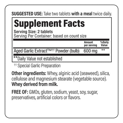 Kyolic Aged Garlic Extract Formula 100 – Cardiovascular Health (200 Tablets)
