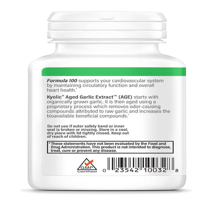 Kyolic Aged Garlic Extract Formula 100 – Cardiovascular Health (200 Tablets)