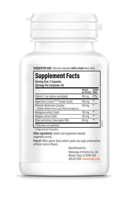 Kyolic Aged Garlic Extract Formula 103 – Immune Support* | 100 Capsules