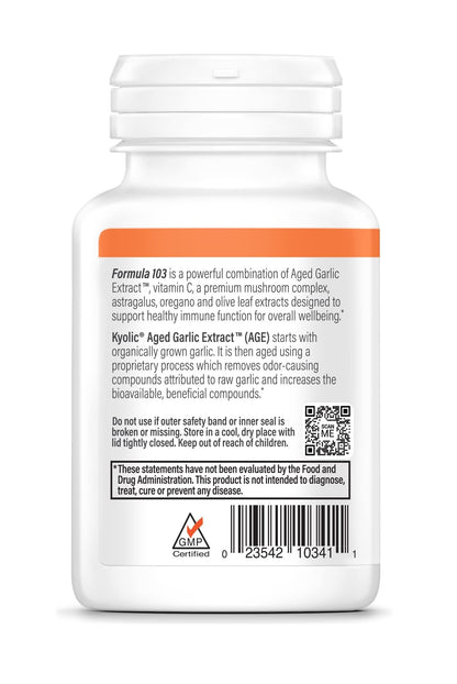 Kyolic Aged Garlic Extract Formula 103 – Immune Support* | 100 Capsules