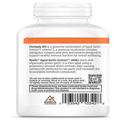 Kyolic Aged Garlic Extract Formula 103 – Immune Support, 200 Capsules