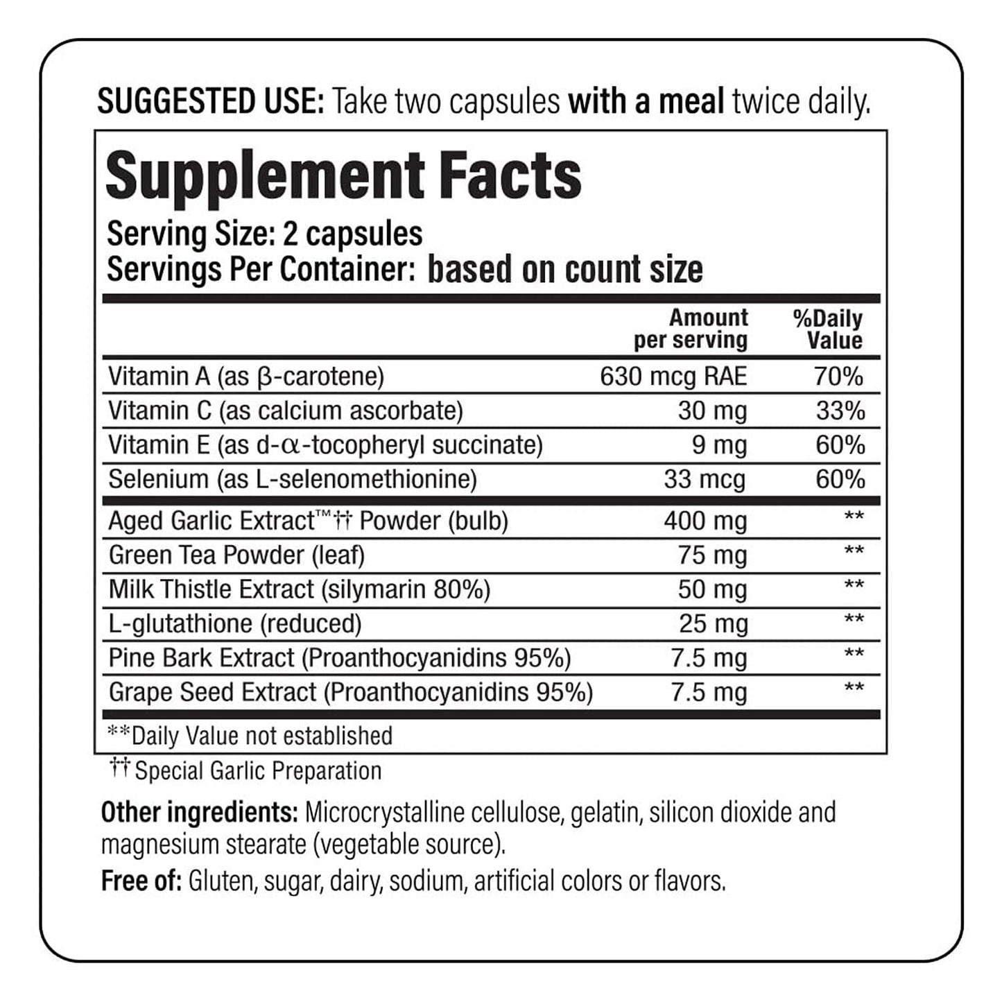 Kyolic Aged Garlic Extract Formula 105 - Detox & Anti-Aging (Odorless)