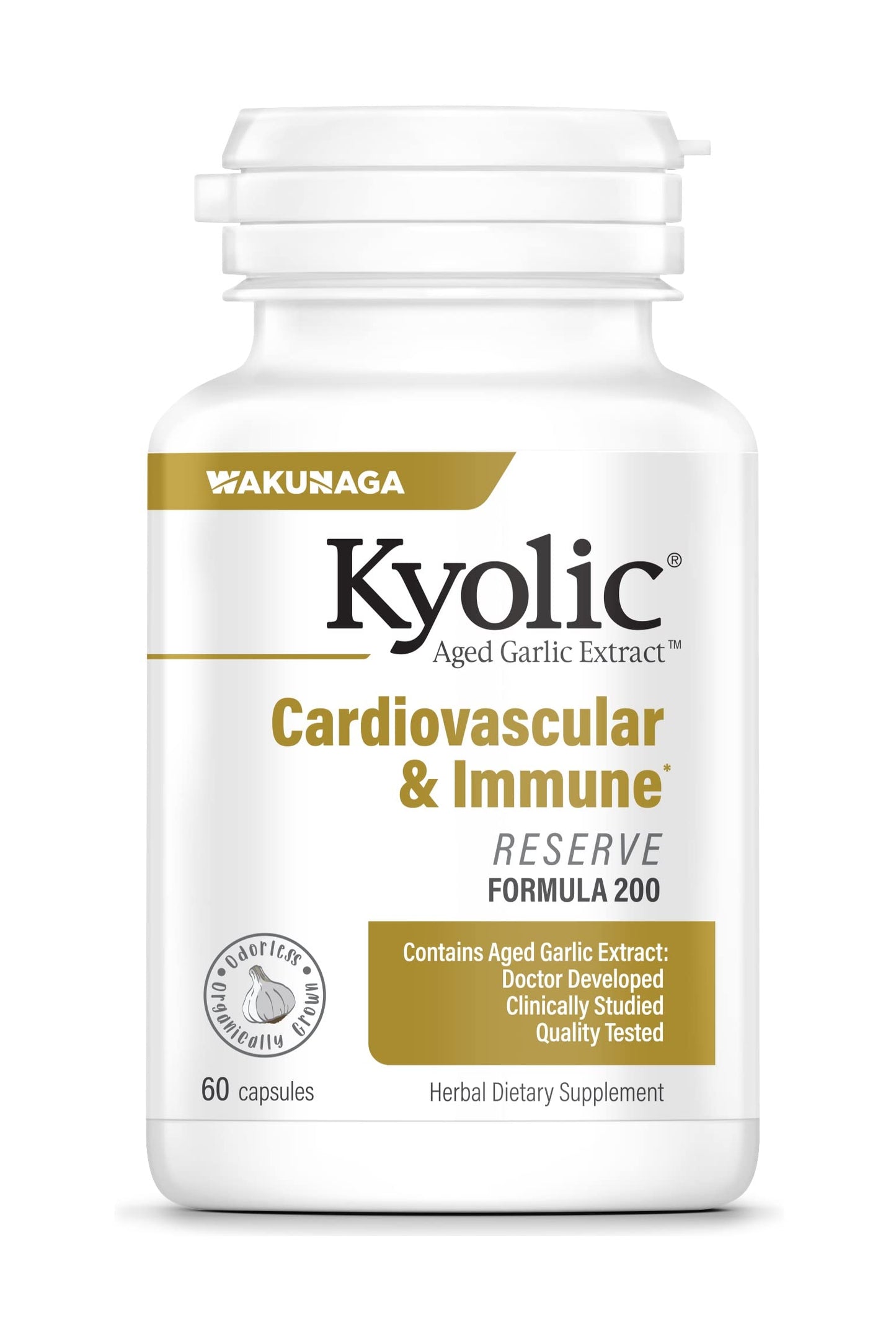 Kyolic Aged Garlic Extract Formula 200, Cardiovascular – Odorless