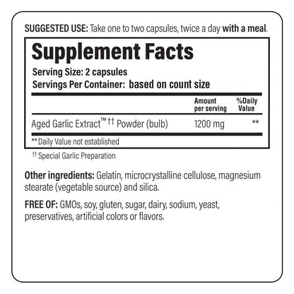 Kyolic Aged Garlic Extract Formula 200, Cardiovascular – Odorless