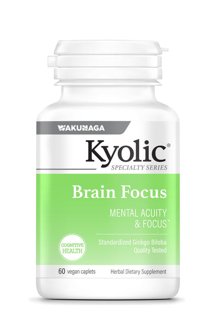 Kyolic Specialty Series Brain Focus – 90 Capsules for Mental Acuity