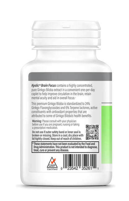 Kyolic Specialty Series Brain Focus – 90 Capsules for Mental Acuity