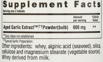Kyolic Formula 100 Original - 200 Tablets | Odorless Garlic for Heart Health