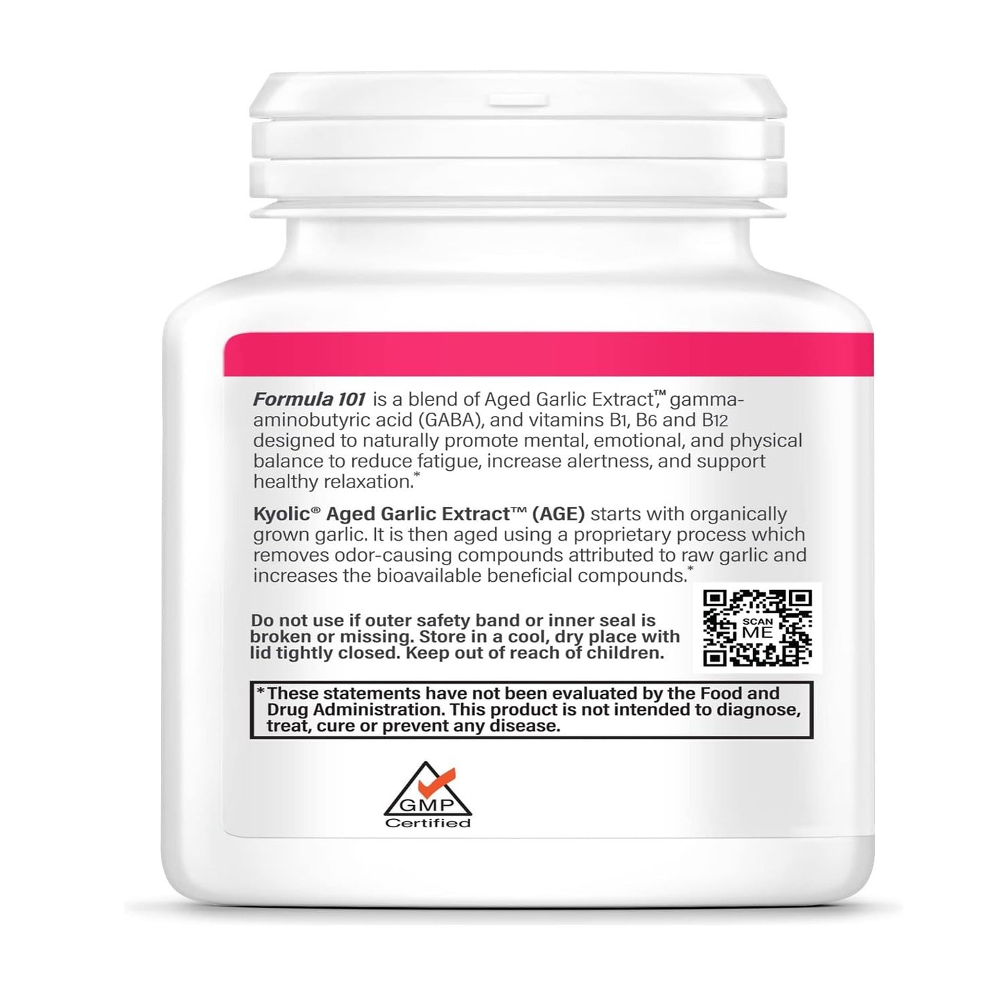 Kyolic Aged Garlic Extract Formula 101 – Stress & Fatigue Relief*, 100 Tablets