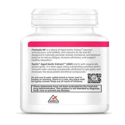 Kyolic Aged Garlic Extract Formula 101 – Stress & Fatigue Relief*, 100 Tablets