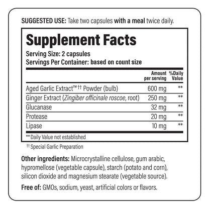 Kyolic Formula 102 Aged Garlic Extract - Candida Cleanse & Digestion (100 Caps)