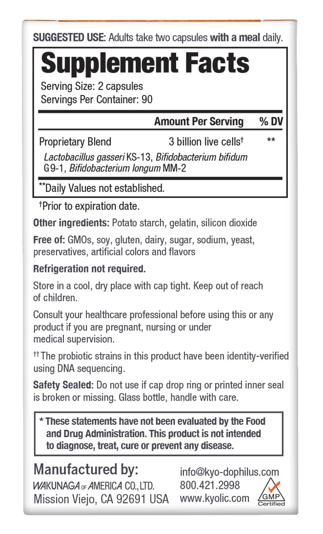 Kyolic Kyo-Dophilus Daily Probiotic, Immune Health