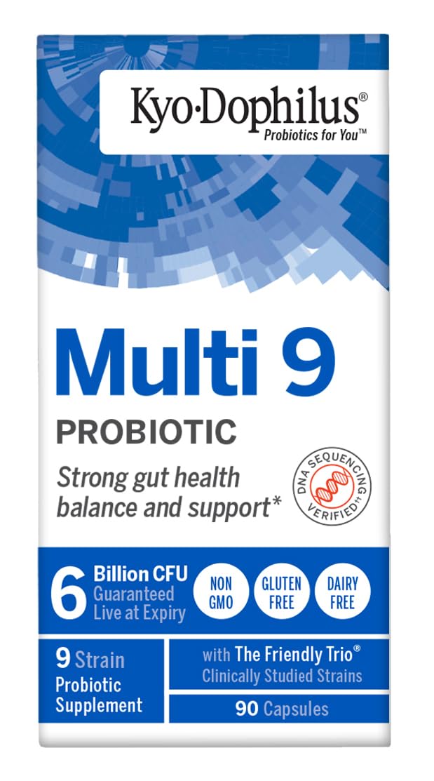 Kyolic Kyo-Dophilus Multi 9 Probiotic – Strong Gut Health | 90 Capsules