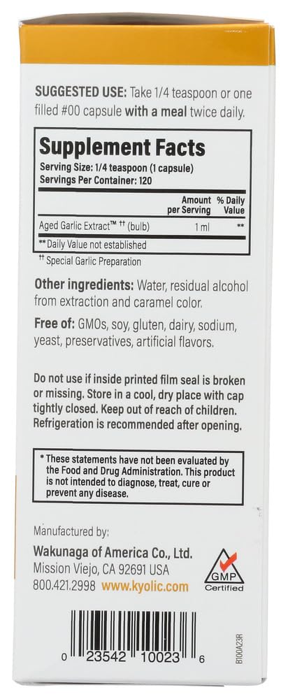 KYOLIC Liquid Plain 4 oz – 2x 2 oz Bottles | Circulation & Immune Support