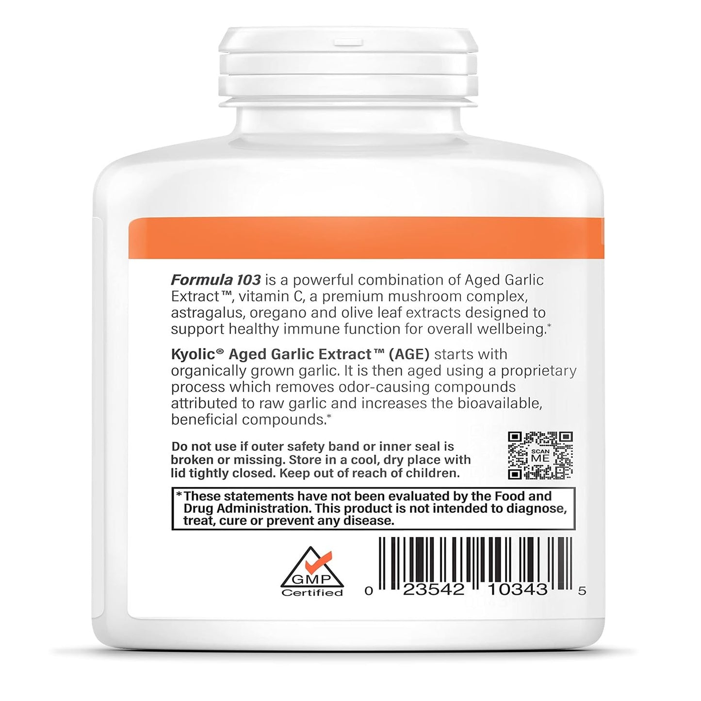 Kyolic Aged Garlic Extract Formula 103 – Immune Support* | 300 Capsules