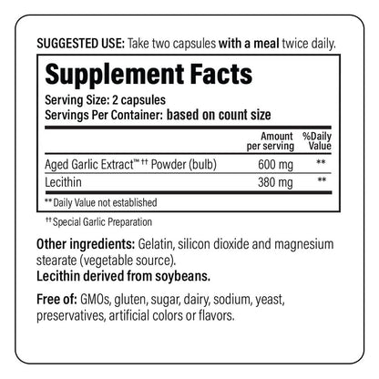 Kyolic Aged Garlic Extract Formula 104 – Cholesterol Health*, 200 Capsules