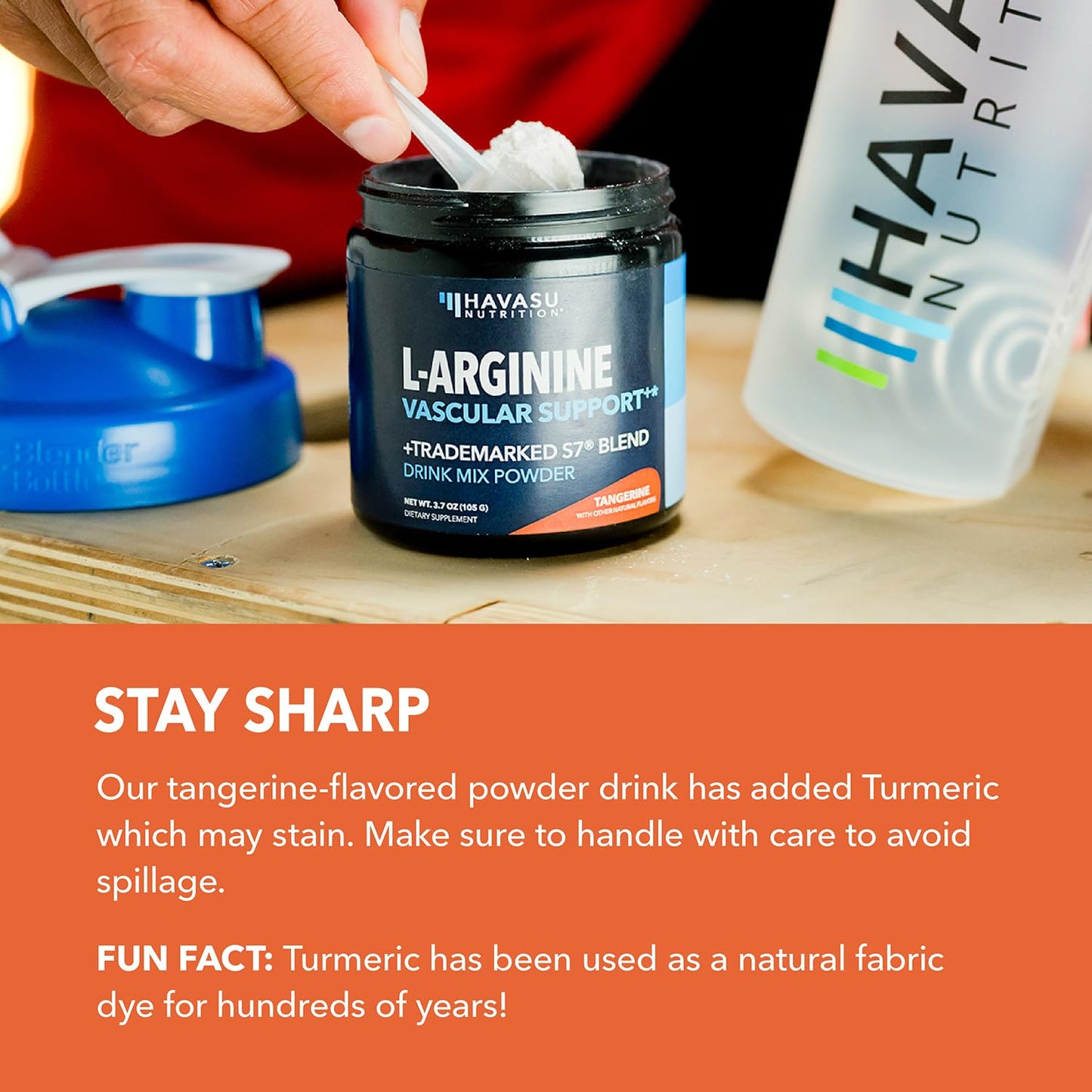 L-Arginine Powder – Tangerine Flavor with L-Citrulline & Beet Root | 30 Scoops