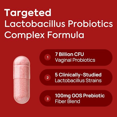 Vaginal Probiotics for Women - pH Balance, Odor Control, Flora, Immune Support - 60 CT