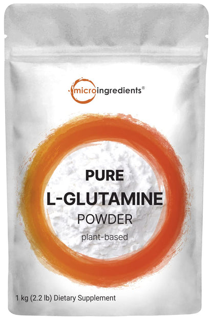 L Glutamine Powder Gut Health 1kg – Pure Free-Form, Unflavored, Vegan