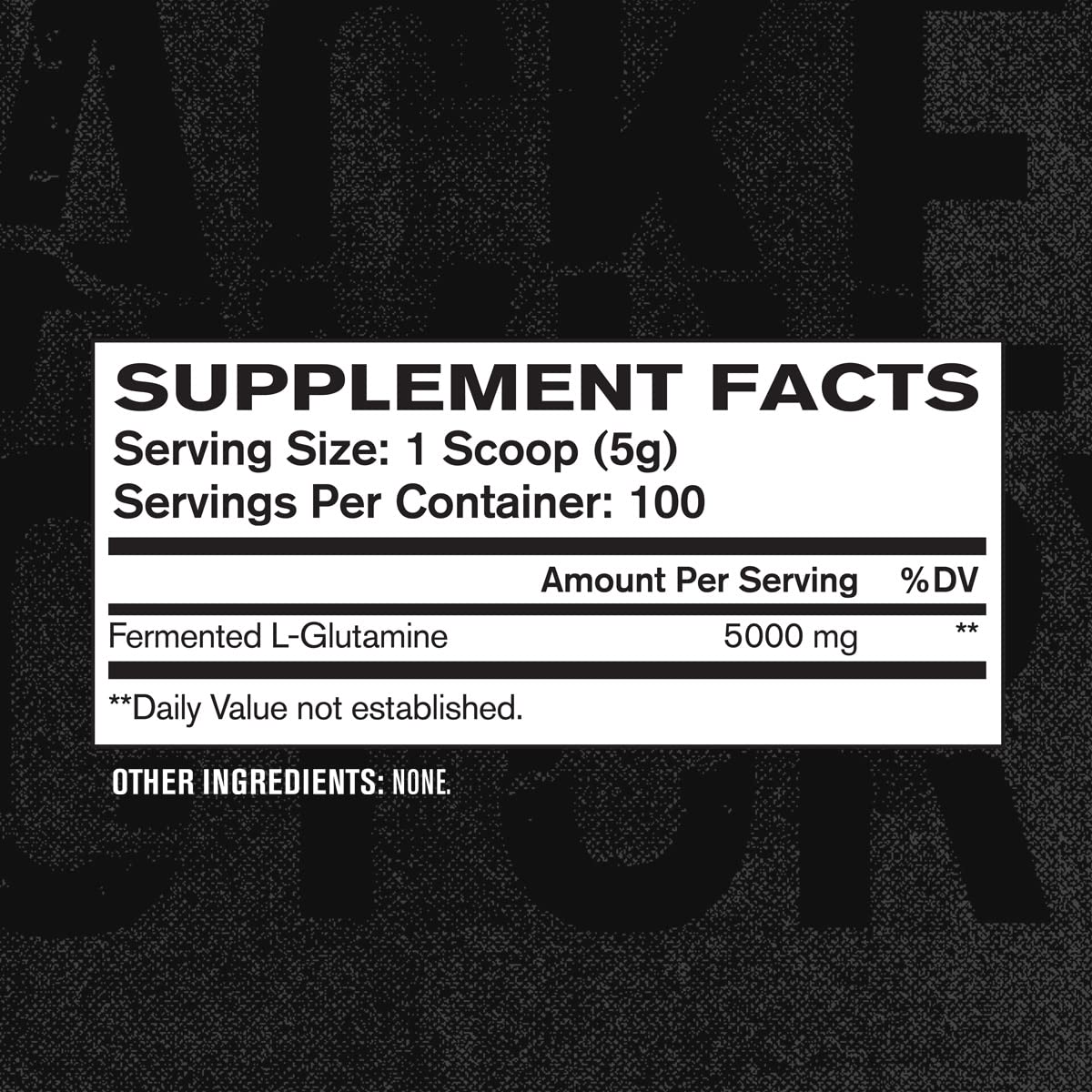 Jacked Factory L-Glutamine Powder – 100 Servings | Vegan Fermented, Unflavored