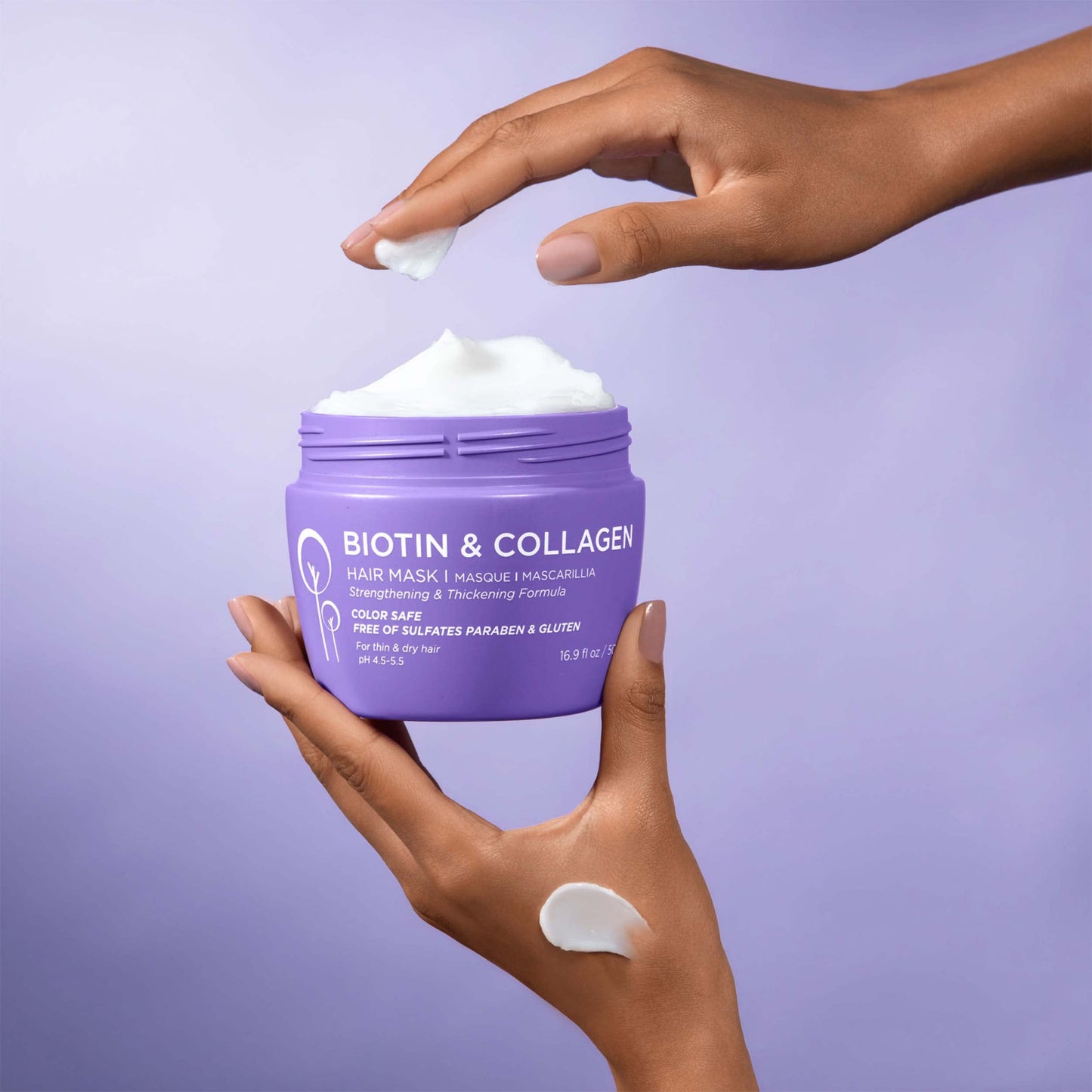 Luseta Biotin & Collagen Hair Mask – Deep Conditioning for Damaged Hair (16.9 oz)