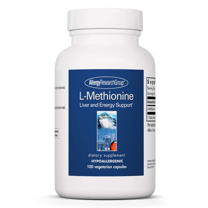 L-Methionine 500mg – Liver & Energy Support | Allergy Research Group | Vegetarian Capsules (100 Count)