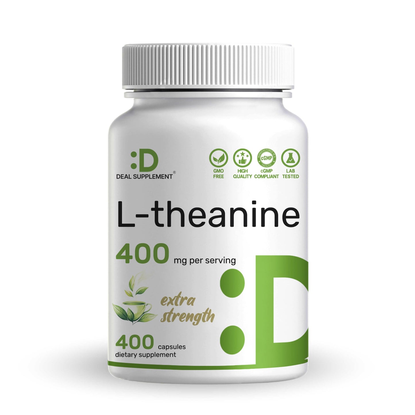 L-Theanine 400mg – 400 Caps | Extra Strength Theanine for Focus & Relaxation
