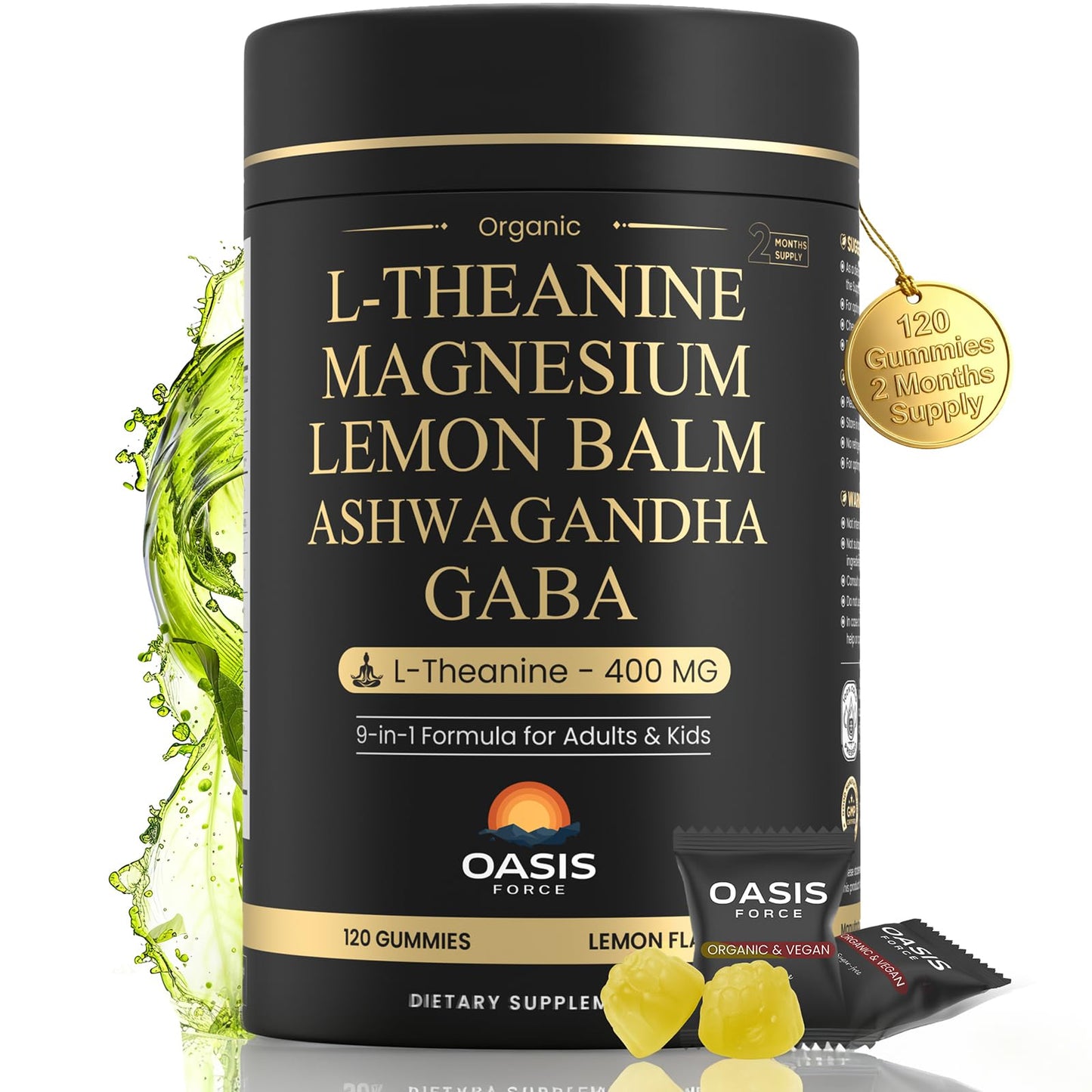 L-Theanine 400mg Gummies – Sleep & Calm Support (Kids & Adults)