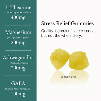 L-Theanine 400mg Gummies – Sleep & Calm Support (Kids & Adults)