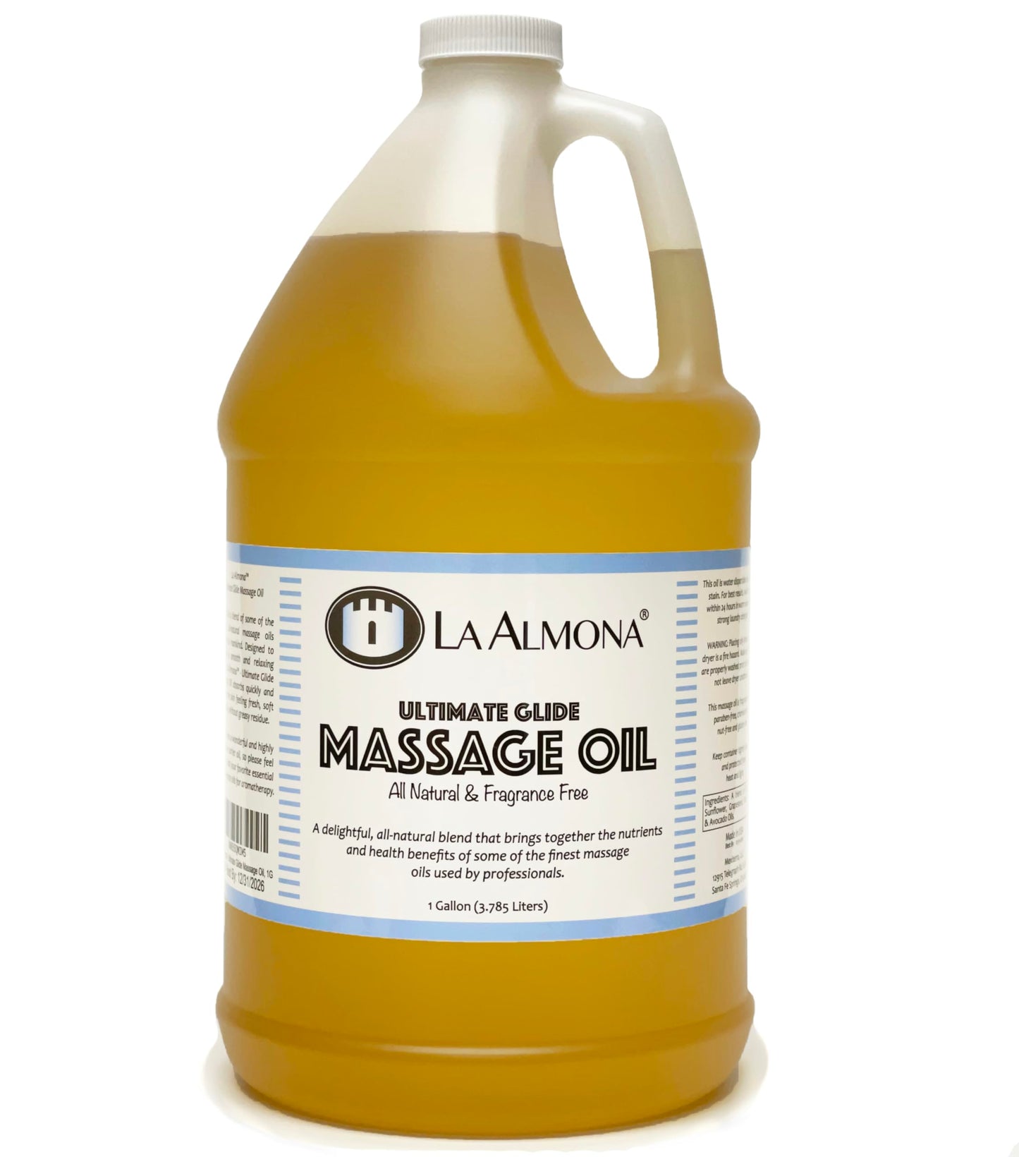 La Almona Ultimate Glide Massage Oil - 1 Gallon Refill Jug