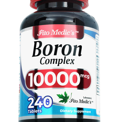 Lab Boron 10 mg – 240 Servings | Ultra-High Absorption Boron for Men | Fito Medic's