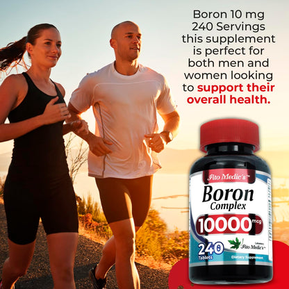 Lab Boron 10 mg – 240 Servings | Ultra-High Absorption Boron for Men | Fito Medic's