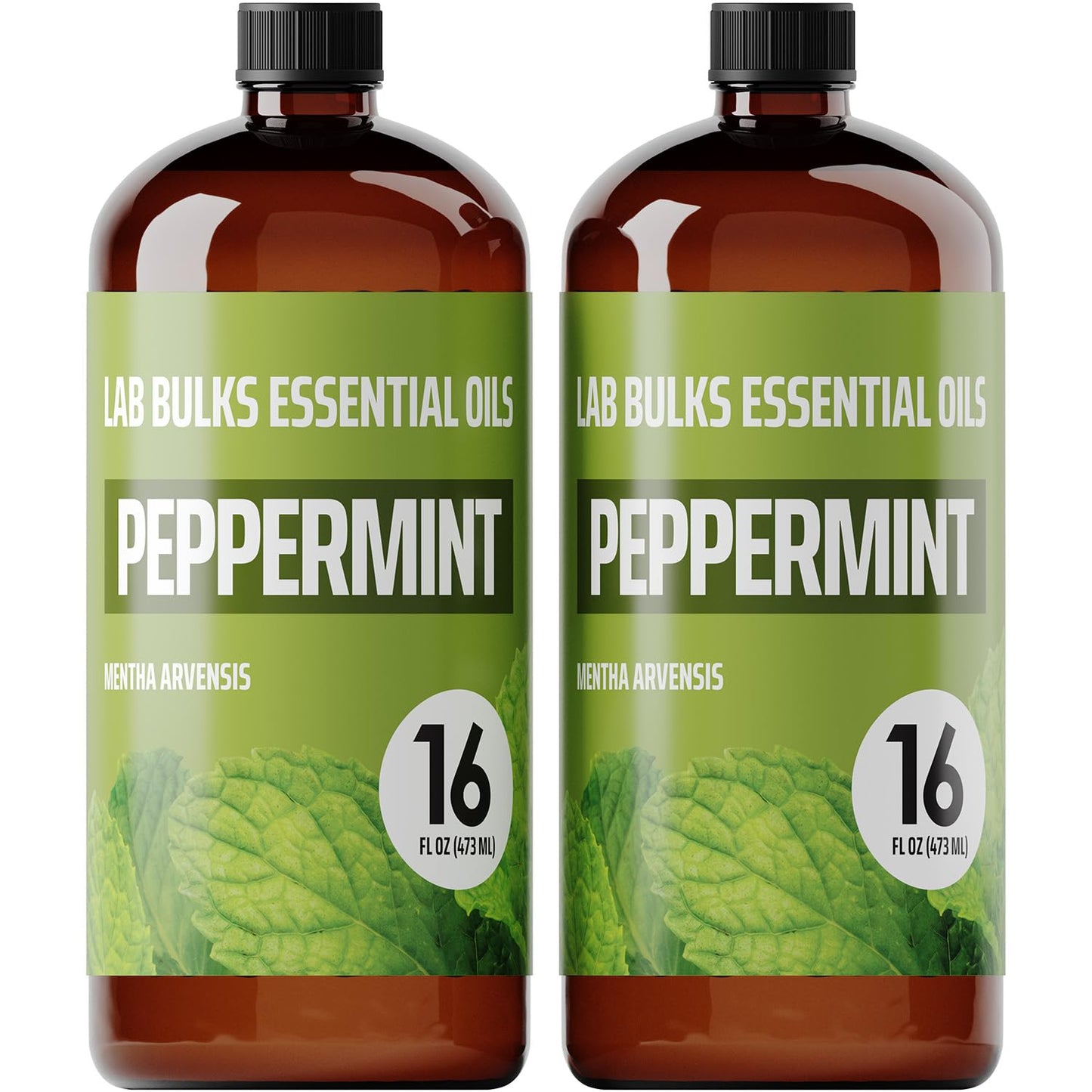 Lab Bulks Peppermint Essential Oil 16oz 2-Pack – Diffusers & Cleaning