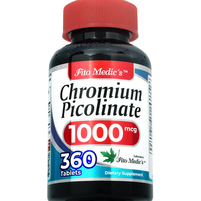 Lab | Chromium Picolinate 1000mcg - 360 Tab Pack (2 Bottles) | Ultra High Absorption | Chromium Supplements