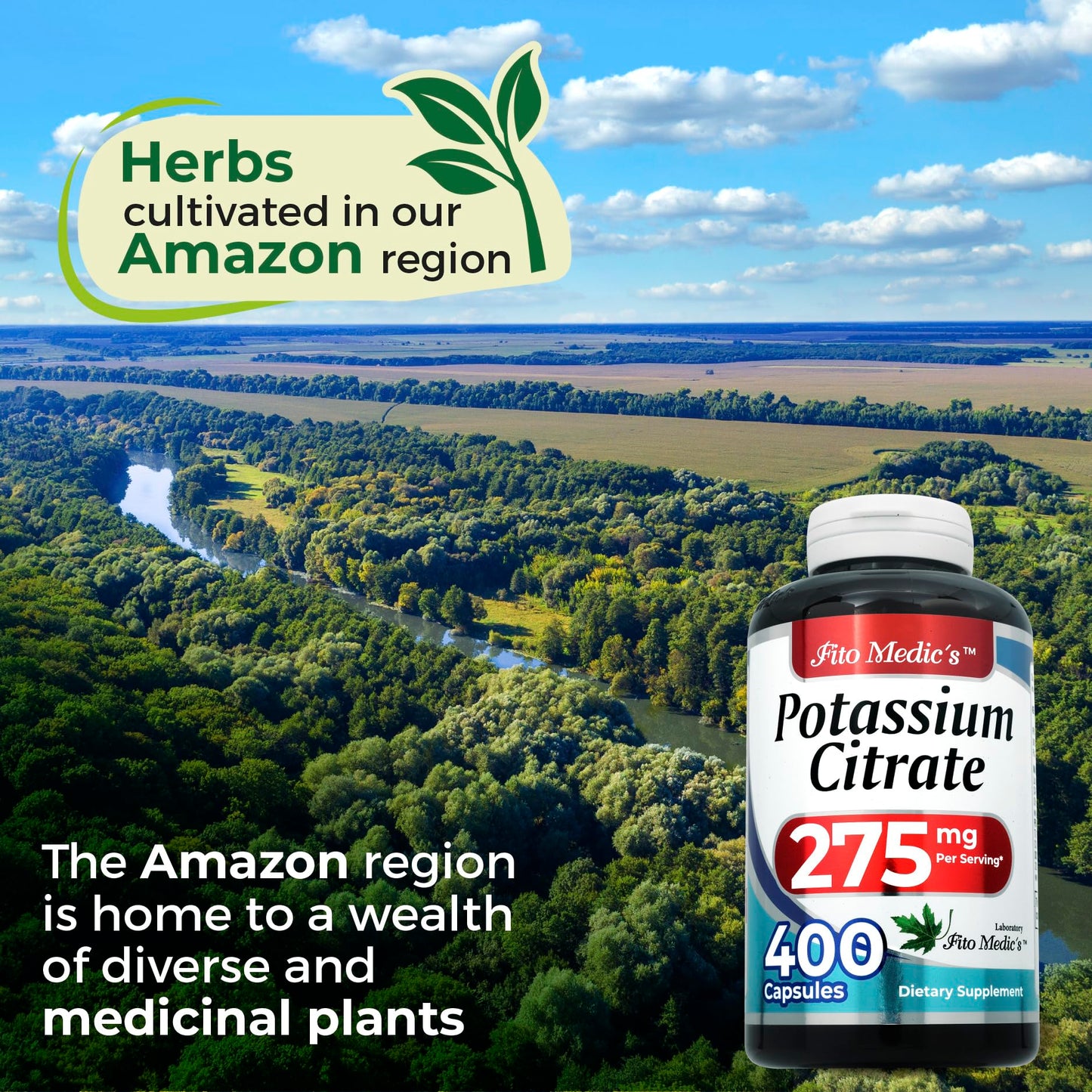 Lab Potassium Citrate | 400 Capsules (275 mg) | Ultra High Absorption | Pack of 2