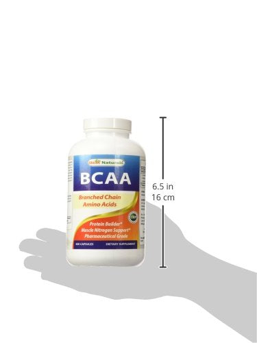 Best Naturals BCAA 3200mg | 400 Capsules | Pharmaceutical Grade | Instantized
