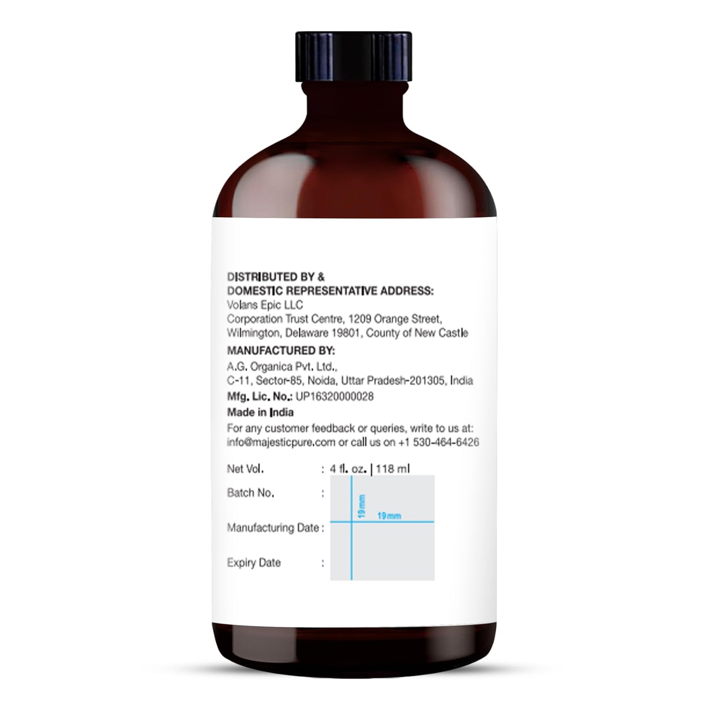 Majestic Pure Rosemary Essential Oil - 4 oz, 100% Pure & Natural in Amber Glass Dropper
