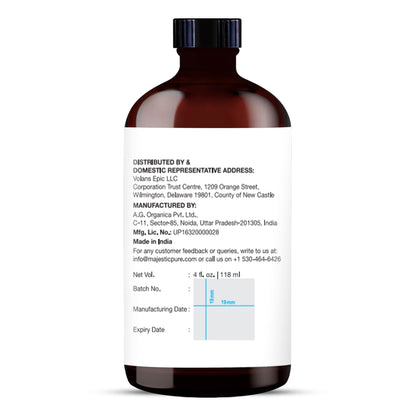 Majestic Pure Rosemary Essential Oil - 4 oz, 100% Pure & Natural in Amber Glass Dropper