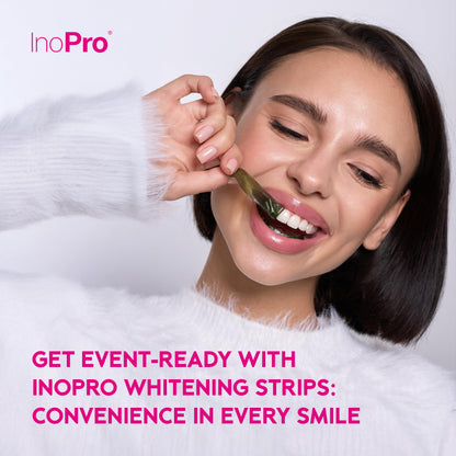 InoPro Teeth Whitening Strips Kit – 42 Strips, 21 Treatments, Peroxide Free