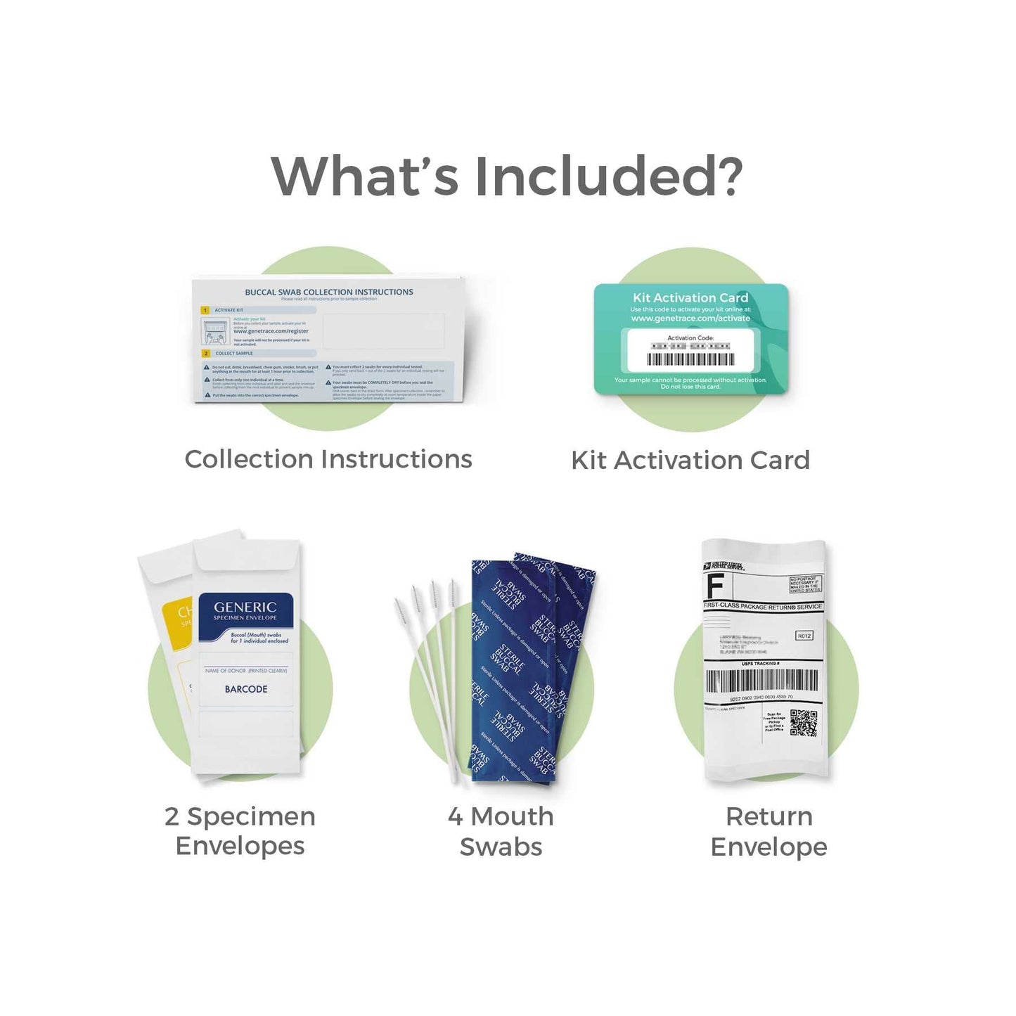 Genetrace DNA Aunt/Uncle Test - At-Home Kit | Avuncular Testing | Lab Fees Included | Results in 1-2 Days