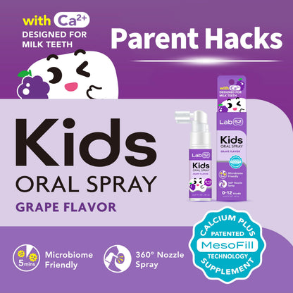 LAB52 Kids Oral Spray – Cavity Repair & Fresh Breath (Grape)