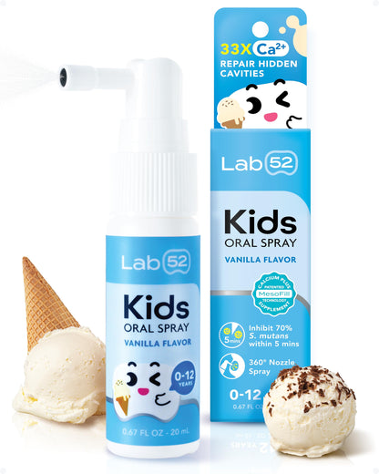 LAB52 Kids Oral Spray - Fluoride Free, Vanilla Xylitol (Newborn–Preschool)