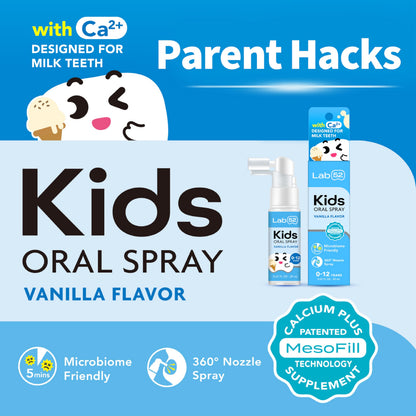 LAB52 Kids Oral Spray - Fluoride Free, Vanilla Xylitol (Newborn–Preschool)