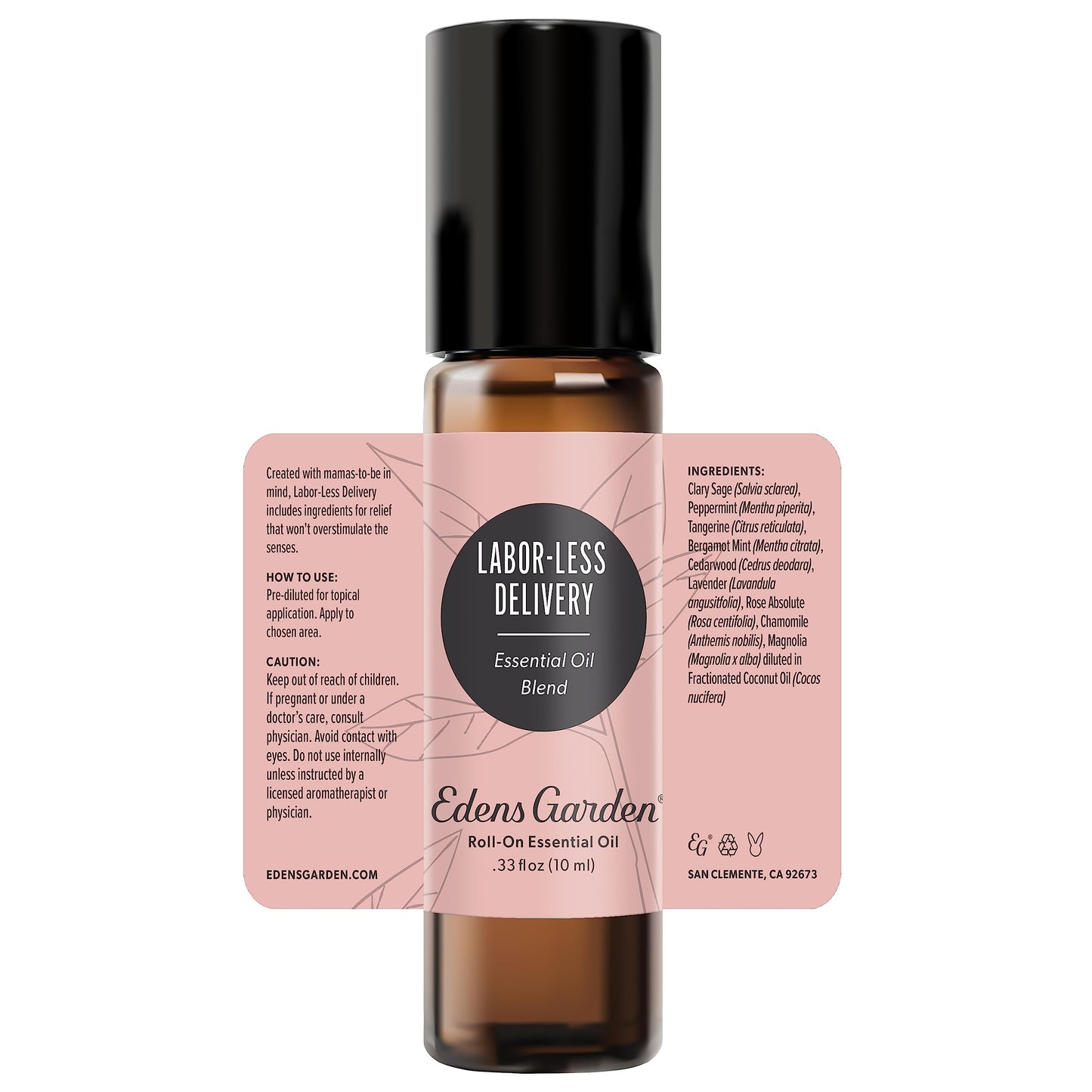 Edens Garden Labor-Less Delivery Essential Oil Roll-On Blend – 100% Pure Premium Grade, 10 ml