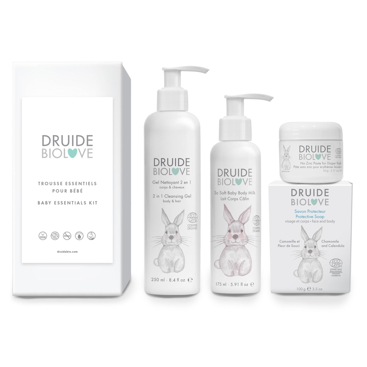 Laboratoires Druide BioLove Protective Baby Soap – Ultra-Gentle Lavender & Chamomile (100 g)