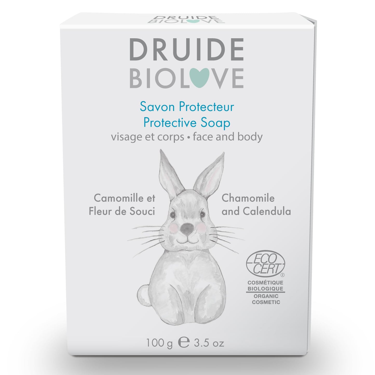 Laboratoires Druide BioLove Protective Baby Soap – Ultra-Gentle Lavender & Chamomile (100 g)