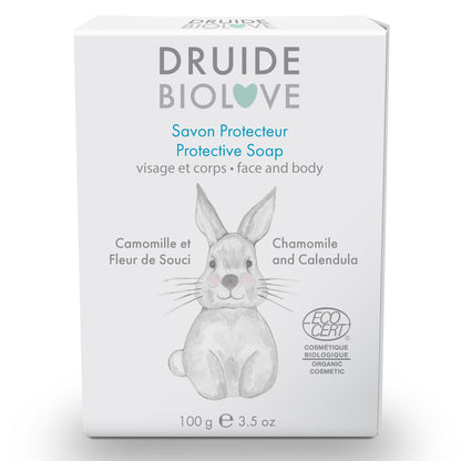 Laboratoires Druide BioLove Protective Baby Soap – Ultra-Gentle Lavender & Chamomile (100 g)
