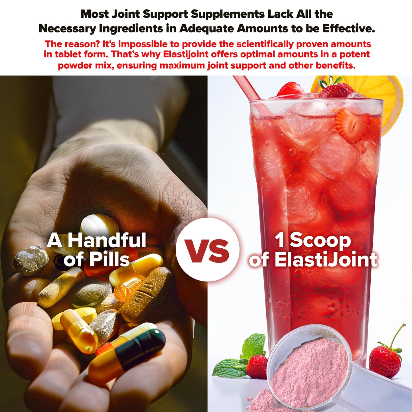 Labrada Elastijoint Fruit Punch – Glucosamine Joint Support Powder (Gluten-Free)