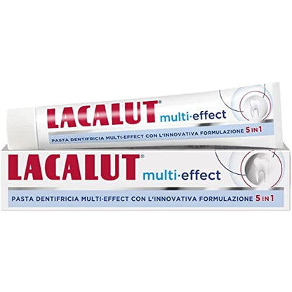 Lacalut Multi Effect 5-in-1 Toothpaste 75ml for Adults – Unflavored | Naturwaren Italia srl