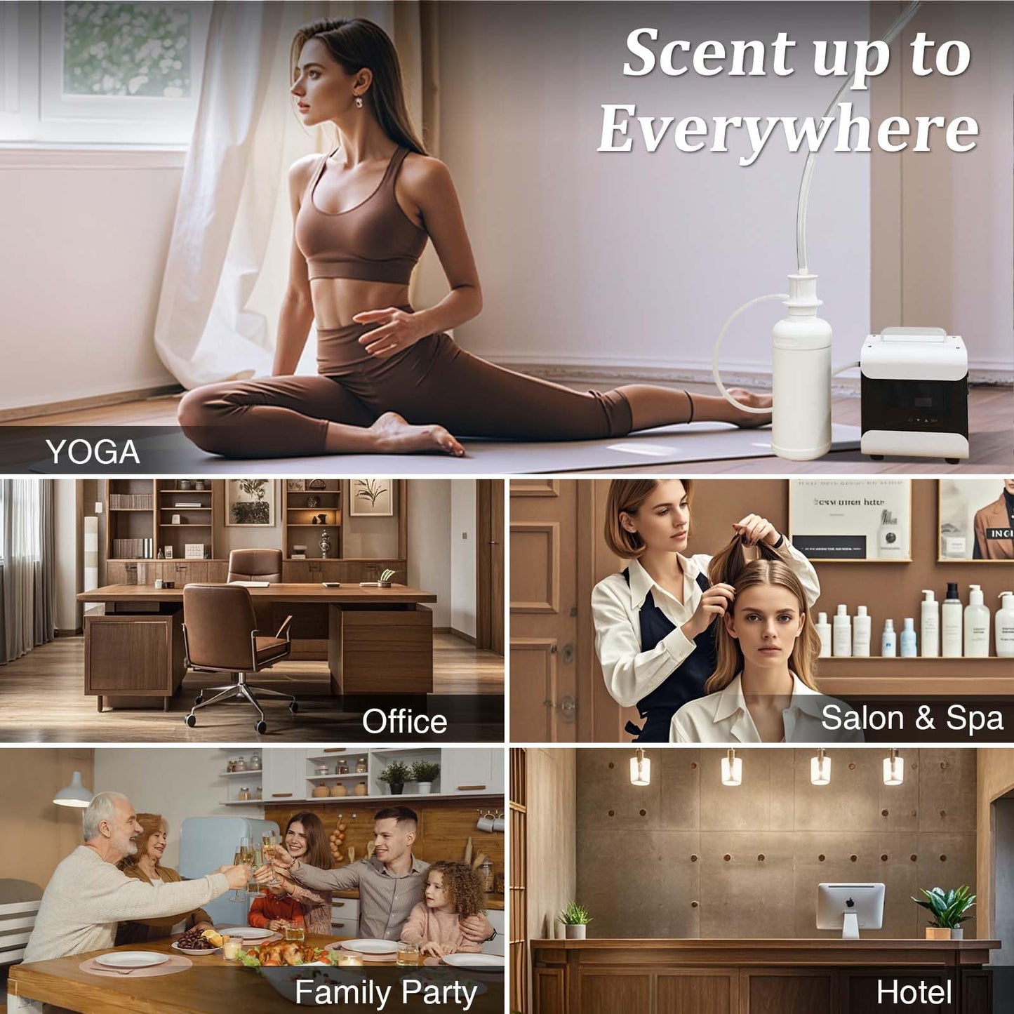 Lacidoll Whole House HVAC Scent Diffuser – 5,000 Sq Ft Coverage & App Control